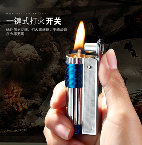 Old-Fashioned Windproof Vintage godblaze Brass dầu hỏa nhẹ hơn bật lửa dầu hỏa Bật lửa dầu hỏa cổ điển - Product Image 2