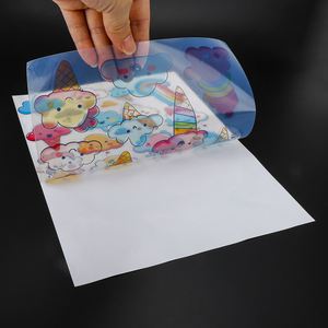 Film PVC transparent adhésif imprimable FX Premium A3 A4 8,5x11, papier autocollant transparent pour imprimante jet d'encre, feuille d'autocollants décoratifs - Product Image 1