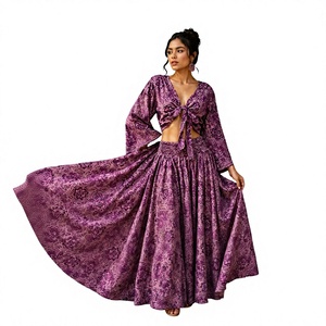 Ensemble deux pièces bohème en soie tissée à motif floral pour femme, longueur ras du sol, sans manches, coupe trapèze, lavable, idéal pour les vacances et les loisirs. - Product Image 1