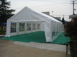 Tente de réception quatre saisons en acier galvanisé avec protection UV en PE 6x10m 2000-3000mm, imperméable, cinq pièces, blanche, pour événements - Product Image 2