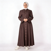 Abaya de prière grande taille pour femme, style robe, antistatique, anti-transpiration, respirante, légère, infroissable, en polyester, faite à la main