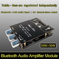Carte amplificateur de subwoofer ZK-502T TPA3116D2 Bluetooth 5.0, 2.0 canaux, haute puissance audio stéréo 2*50W