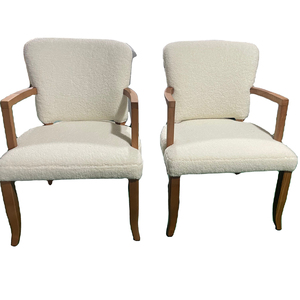 ห้องนั่งเล่นดีไซน์ใหม่กรอบไม้เนื้อแข็งเก้าอี้เท้าแขนหุ้มเบาะเก้าอี้พักผ่อนสไตล์วินเทจ - Product Image 1