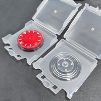 Boîte de protection d'écran pour cadran de montre, feuille anti-poussière pour montre, étui pour outil de réparation de montre, accessoires de protection en plastique pour montre