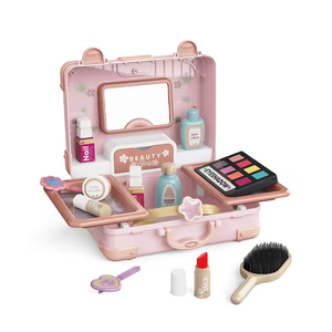 <span class=keywords><strong>Set</strong></span> di giocattoli di bellezza alla moda per le ragazze che fanno finta di giocare e giocattoli per il trucco in età prescolare in una valigia per il gioco dei bambini - Product Image 1