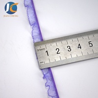Bande élastique en dentelle picot festonnée brillante en polyamide souple de 10 mm et 18 mm pour lingerie et vêtements