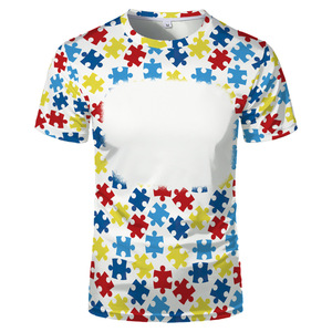 Lockere, einfarbige T-Shirts, Sublimations-T-Shirts, Polyester-Blanko-T-Shirts, modische T-Shirts in Bonbonfarben für individuelle Team- und Familienkleidung - Product Image 2