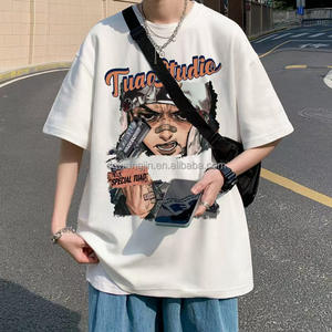 Camiseta tipo waffle personalizada OEM para hombre, manga regular, cuello trasero, <span class=keywords><strong>ropa</strong></span> de verano moderna, jersey informal elegante en blanco - Product Image 6