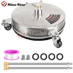 भारी शुल्क 4000psi स्टेनलेस स्टील 15 "सतह क्लीनर 3 पहियों का दबाव कार धोने के लिए 2 एक्सटेंशन वांड अटैचमेंट के साथ - Product Image 2