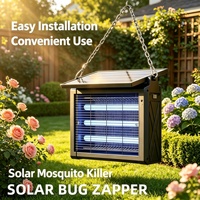 JN JN Solar Muggenlamp Buiten Tuin Waterdicht Hoge Spanning Elektrische Schok Solar Buiten Muggenlamp