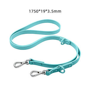 Collier pour chien personnalisable avec breloques interchangeables, <span class=keywords><strong>laisse</strong></span> de promenade pour chien <span class=keywords><strong>en</strong></span> <span class=keywords><strong>biothane</strong></span> imperméable pour animaux de compagnie - Product Image 3