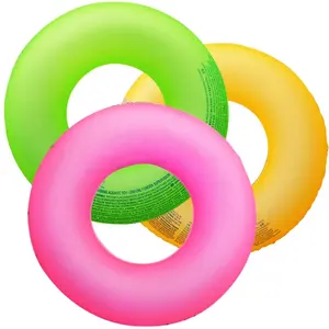 Надувное люминесцентное прозрачное плавательное кольцо из ПВХ для взрослых и детей