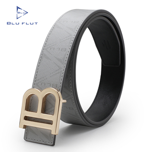 <span class=keywords><strong>Ceinture</strong></span> en cuir Blu Flut pour homme, <span class=keywords><strong>ceinture</strong></span> en cuir de créateur pour homme, boucle en métal en forme de <span class=keywords><strong>B</strong></span>, ceintures personnalisées - Product Image 1