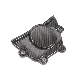 Couverture de moteur en fibre de carbone sèche 3K pour Kawasaki Ninja ZX-4R ZX-4RR 2020+ Remplacement OEM - Product Image 4