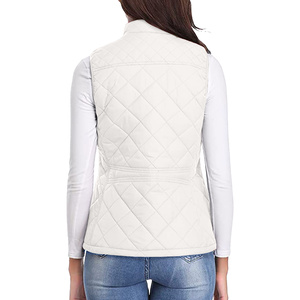 RTS <strong>Woman</strong> <strong>Puffer</strong> Vest With Diamond Quilting Many Colors <strong>Gilet</strong> With 140gsm Padding Polyester Fabric and Lining - Product Image 6