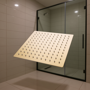 Elite Ultra Thin Overhead Shower Head 10 Inch Stainless Steel Titanium Minimalist Design For Bathroom Shower - Product Image 2