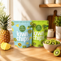 Groothandel op maat gemaakte logo staande pouch voor noten, gedroogd fruit, kokoschips verpakking zak, food grade hersluitbare noten verpakking pouch