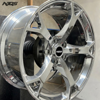 Velg Forged NJQS Terlaris Nismo V1 Rims MainforGED Silver Chrome Maining Aluminium Alloy Spokes untuk Nissan 350z 370z G37