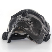 Crâne Masque Protection Complète Moto Racing Lunettes Coupe-Vent Anti Impact Tactique Plein Visage Bouclier De Protection