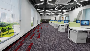 Baldosas de Moqueta de PP para Oficina Comercial, Ecológicas, Resistentes al Fuego, Insonorizadas, Diseño Moderno y Grueso, para Uso en Hogar y Oficina - Product Image 4