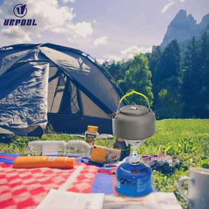 Ustensiles de cuisine portables pour l'extérieur, <span class=keywords><strong>mini</strong></span> théière de camping, <span class=keywords><strong>pot</strong></span> à eau de pique-nique avec sac de rangement <span class=keywords><strong>en</strong></span> filet pour la randonnée, la pêche, vaisselle écologique - Product Image 6