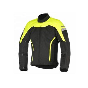 แจ็กเก็ตมอเตอร์ไซค์ผ้า Cordura สำหรับผู้หญิง,แจ็กเก็ตผ้ามอเตอร์ไซค์กันน้ำสีดำ-เหลืองปรับแต่งได้ - Product Image 1