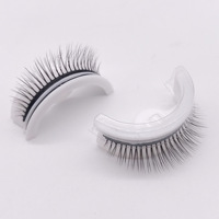 Faux cils auto-adhésifs, naturels, sans colle, une variété de option de paire d'autocollants, 2 pièces