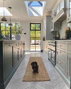 Ensemble complet d'armoires de cuisine vertes, design moderne, meubles de cuisine, ensembles modulaires en bois de style Shaker, armoires de cuisine - Product Image 2