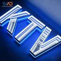 Panneau mural au prix d'usine, enseigne néon LED 3D, lumière miroir infini, enseigne électronique miroir infini pour KTV
