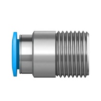 Conector de Empuje Rápido Original Nuevo de la Marca Festo - Conector de Empuje Rápido QS-8-6 153038, Gran Parte de las Ventas