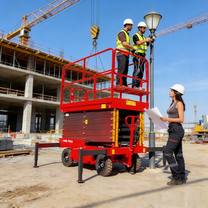 Self Driven Hydraulic Scissor Mobile Lifts Vertical Aerial <b>Work</b> <b>Platform</b> one man Lift - Product Image 1