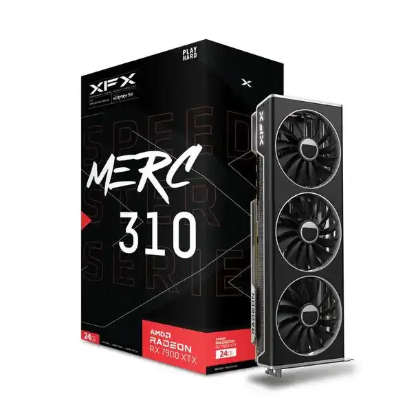 Novo Estoque XFX SPEEDSTER MERC 310 AMD RX 7900 XTX Preto Gaming Placa Gráfica GPU rx 7900xt