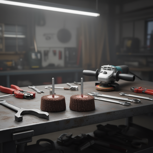 Fervi Abrasive Cloth <b>Wheel</b> With Stem 50mm Max 9000 Rpm For <b>Grinding</b> And Polishing - Product Image 3