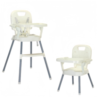 Chaise haute pour bébé avec ceintures de sécurité Chaise de salle à manger en plastique pour 0-12 mois pour table à manger pour les jeux
