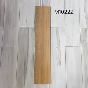 High Quality 200x1000mm Glazed Porcelain Matte Tile Non-Slip Solid Wood Imitation Texture Indoor Floors Custom Size Wood Tiles