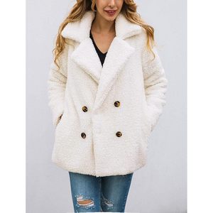Abrigo de Invierno para Mujer Prettigarden, Chaqueta Casual de Forro Polar Sherpa, Estilo Piel Sintética - Product Image 5