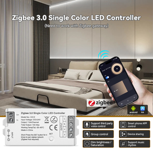 Zigbee màu duy nhất Led điều khiển <span class=keywords><strong>Dimmer</strong></span> cho DC12-24V màu duy nhất LED Strip điều khiển từ xa bằng ứng dụng - Product Image 2