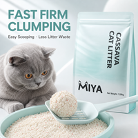 Litière pour chat en manioc écologique, faible dispersion, agglomération rapide, parfum personnalisé, formule personnalisée OEM ODM, emballage pour acheteurs mondiaux