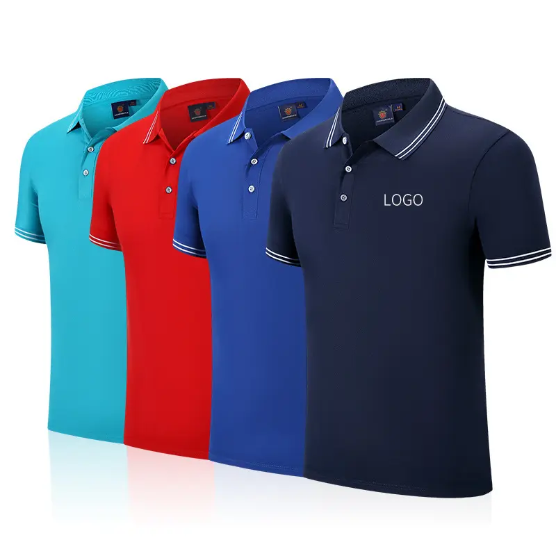 Polo de golf en coton brodé à impression personnalisée chemises de sport pour hommes