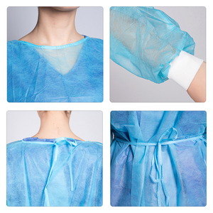 PP monouso non tessuto isolamento camice Sterile <span class=keywords><strong>Spunbond</strong></span> manica lunga abiti medici per i pazienti - Product Image 3