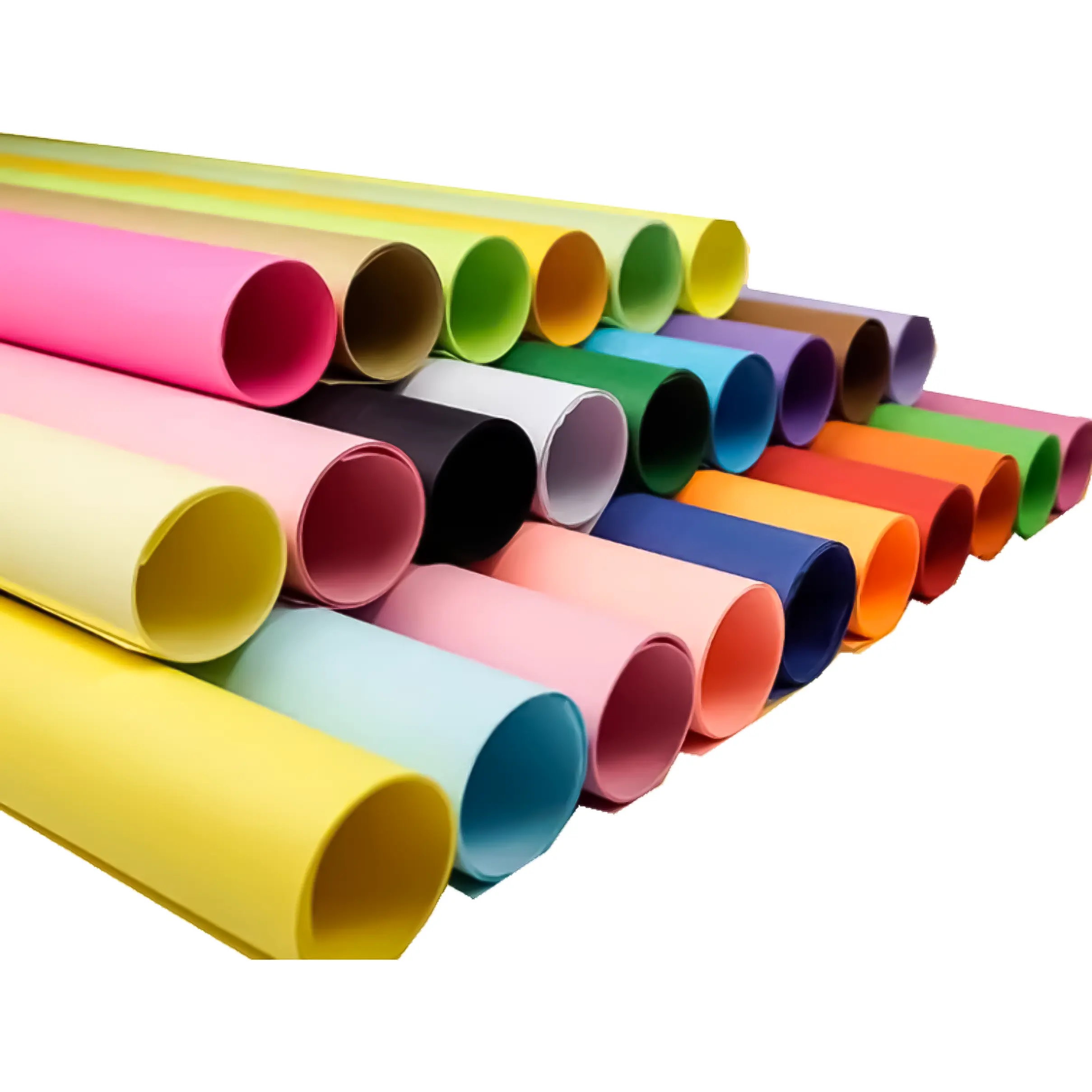 High Quality 70-110gsm Uncoated Offset printing Virgin Solid Color Offset Paper Sheet or Roll