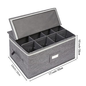 Cajas <span class=keywords><strong>de</strong></span> Almacenamiento <span class=keywords><strong>para</strong></span> <span class=keywords><strong>Copas</strong></span> con Divisores, Organizador <span class=keywords><strong>de</strong></span> <span class=keywords><strong>Copas</strong></span> <span class=keywords><strong>de</strong></span> Vino Apilable con Tapa Rígida, OEM ODM <span class=keywords><strong>para</strong></span> Compradores Mayoristas - Product Image 2