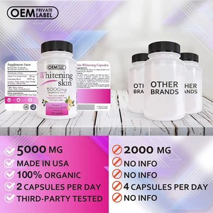 OEM自有品牌美白胶囊 美白丸 减少黑斑 抗衰老 抗氧化 美白胶原蛋白胶囊 - Product Image 2