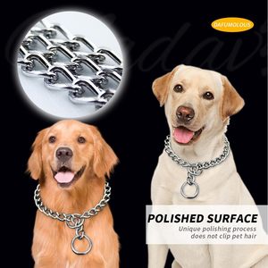 헤비 듀티 훈련 초커 칼라 조정 가능한 강철 개 Martingale 칼라 - Product Image 2