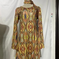 Robes mini tendance à fleurs pour femmes, costume de fille hippie, manches évasées, robe disco des années 70, vêtements de soirée pour femmes, tenue de club rétro hippie des années 70