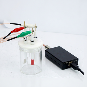 Système portable à trois électrodes, station de travail électrochimique microfluidique, boîte blindée, cellule électrolytique, écran LCD, plastique - Product Image 1