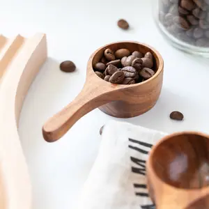Креативная мерная деревянная ложка в японском стиле, ручная кофейная ложка, инструмент для выпечки
