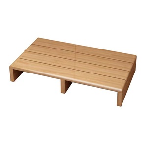 Alfombra de baño de bambú, 60x40x11cm, taburete elevado para ducha, inodoro, lavabo, estilo sencillo, multifuncional - Product Image 5