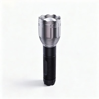 Lampe de poche puissante portable d'extérieur, lampe de poche LED rechargeable pour le camping, corps en aluminium avec charge USB, IP65, torches lumineuses