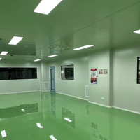 Salle blanche modulaire personnalisée conforme aux normes GMP, salle blanche modulaire sans poussière ISO7